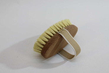 Preview: Massagebürste, oval mit Gurtband / Agave